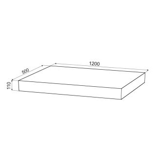 Столешница Velvex Unit 120, дуб карпентер